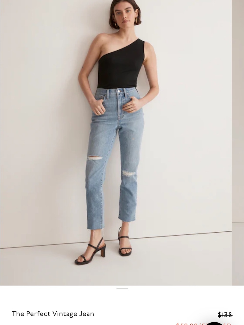 Madewell Light Blue High-Rise Straight Leg Jeans